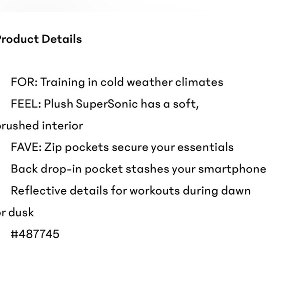 Athleta Rainier 7/8 Tight, Size Medium. - Picture 9 of 9